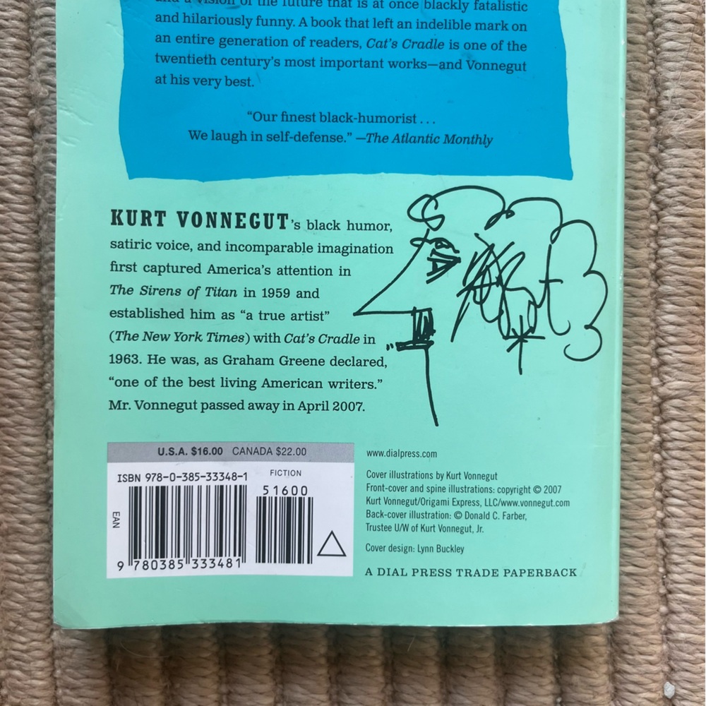 “Cat’s Cradle” by Kurt Vonnegut dark humor satire paperback novel - Picture 15 of 15